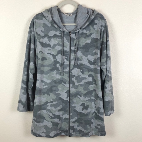 Jane and Delancey Jackets & Coats Jane And Delancey Full Zip Camo